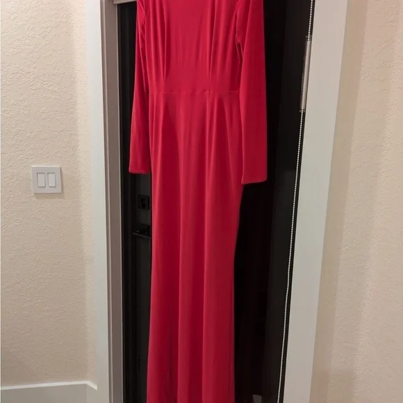 ZhivagoForte Gown In Cerise Hot Pink NEW Size 12 Long Sleeve Modest